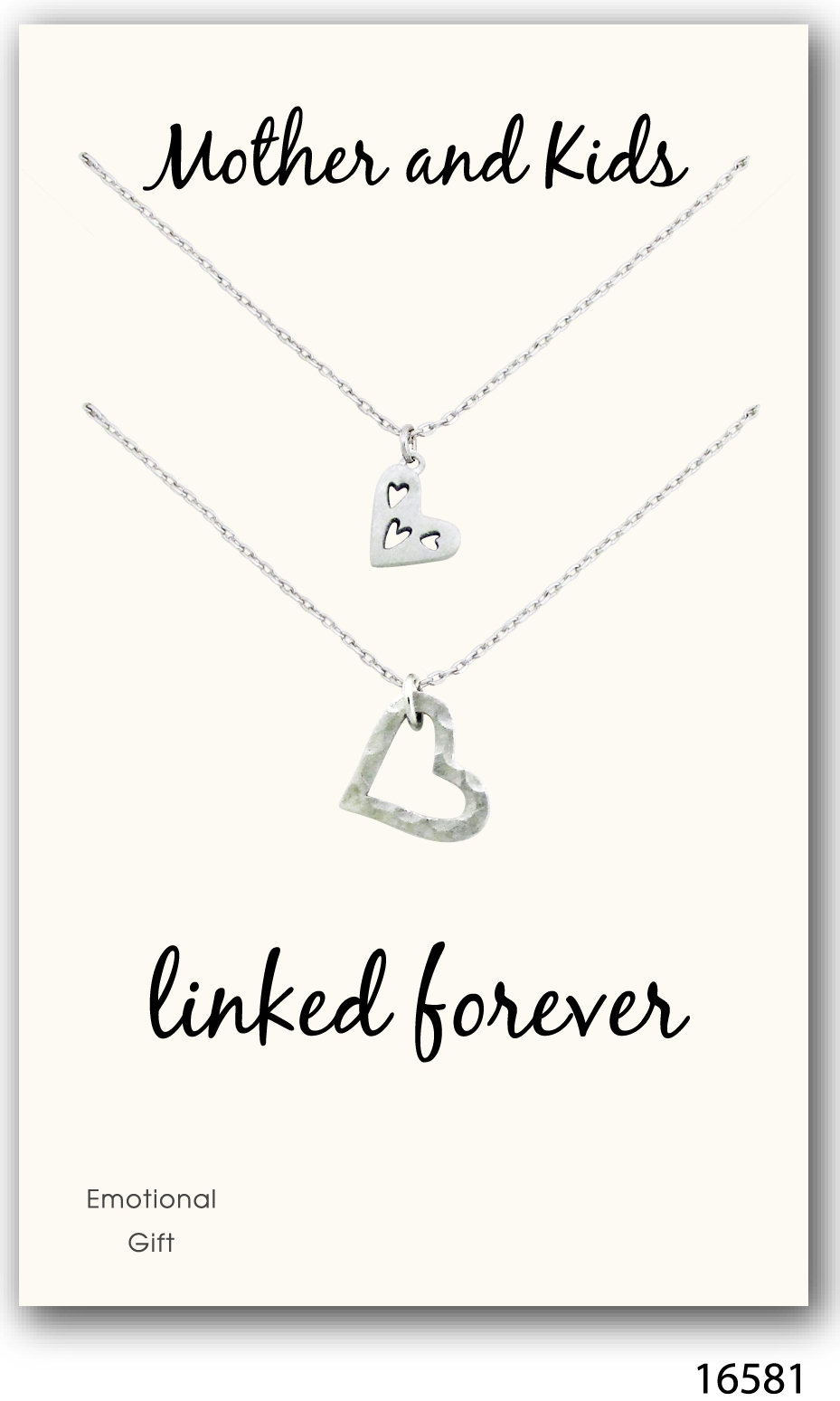 Mother&kids bond silver pendant 